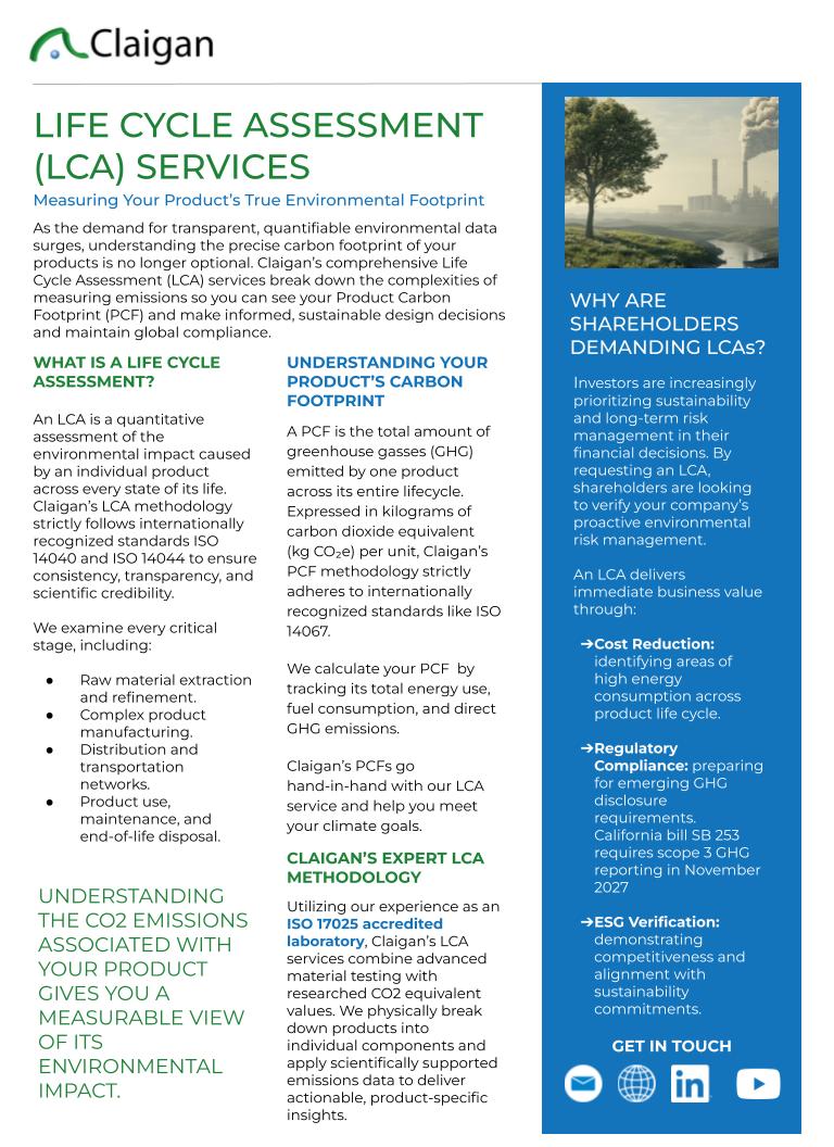 Claigan LCA brochure